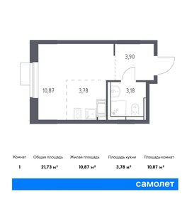 21,7 м², квартира-студия 5 595 528 ₽ - изображение 28