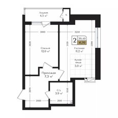 Квартира 41,7 м², 2-комнатная - изображение 2