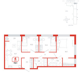 135,2 м², 4-комнатная квартира 9 190 000 ₽ - изображение 104