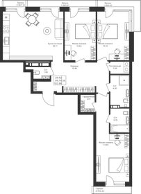 105 м², 4-комнатная квартира 20 250 000 ₽ - изображение 131