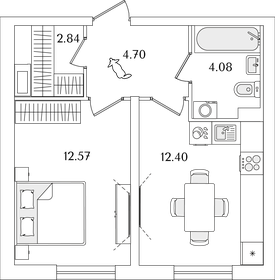 47 м², 2-комнатная квартира 7 100 000 ₽ - изображение 67