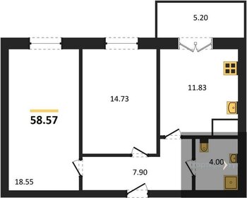 101,7 м², 4-комнатная квартира 5 300 000 ₽ - изображение 97