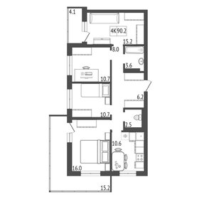 Квартира 90,2 м², 4-комнатная - изображение 2