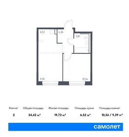 Купить двухкомнатную квартиру с высокими потолками в Москве и МО - изображение 16