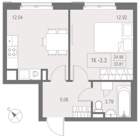 30,9 м², 1-комнатная квартира 8 920 000 ₽ - изображение 85