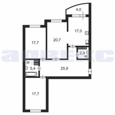 Квартира 107,1 м², 3-комнатная - изображение 3