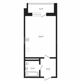 Квартира 29,6 м², студия - изображение 1