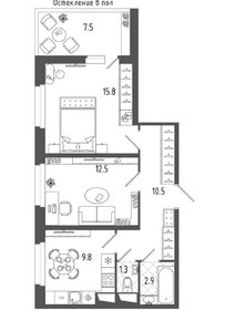 56,8 м², 2-комнатная квартира 16 200 000 ₽ - изображение 40