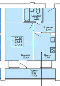 40,5 м², 1-комнатная квартира 4 165 000 ₽ - изображение 82