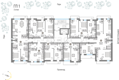 Квартира 103,3 м², 4-комнатная - изображение 1