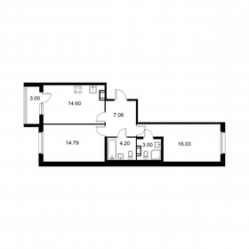 61,2 м², 2-комнатная квартира 9 360 540 ₽ - изображение 76