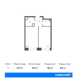 46 м², 1-комнатные апартаменты 41 670 000 ₽ - изображение 80