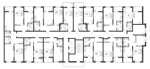 31,5 м², квартира-студия 4 019 400 ₽ - изображение 19