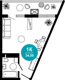 36,9 м², 1-комнатные апартаменты 27 306 000 ₽ - изображение 14