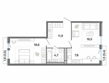80,4 м², 3-комнатная квартира 8 000 000 ₽ - изображение 48