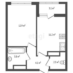 Квартира 33,8 м², 1-комнатная - изображение 2