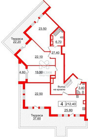 Квартира 213 м², 4-комнатная - изображение 1