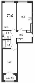 Квартира 72 м², 2-комнатная - изображение 1