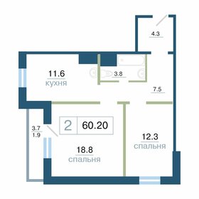 100 м², 4-комнатная квартира 14 800 000 ₽ - изображение 122