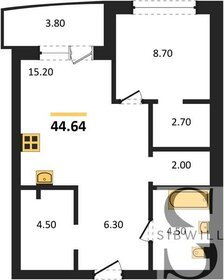 40,3 м², 1-комнатная квартира 7 400 000 ₽ - изображение 8
