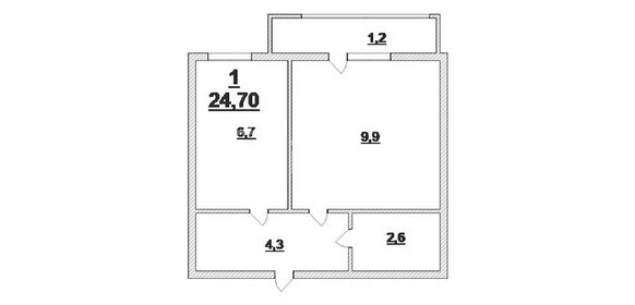 24,7 м², 1-комнатная квартира 3 850 000 ₽ - изображение 31