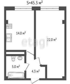 45 м², 1-комнатная квартира 5 000 001 ₽ - изображение 27