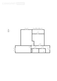 Квартира 63,2 м², 2-комнатная - изображение 1