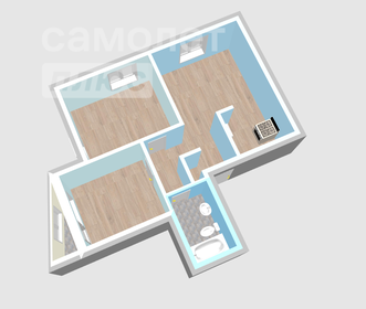 Квартира 51,7 м², 3-комнатная - изображение 3
