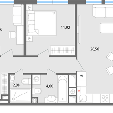 Квартира 72,9 м², 3-комнатная - изображение 3