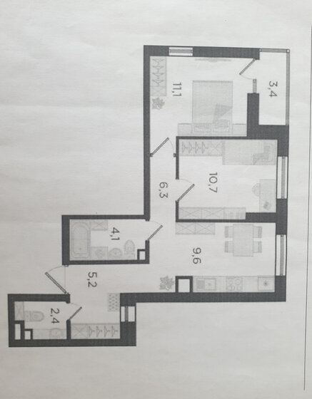 52 м², 2-комнатная квартира 10 600 000 ₽ - изображение 1
