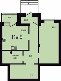 67,2 м², 1-комнатная квартира 6 514 520 ₽ - изображение 40