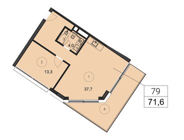 50 м², 2-комнатные апартаменты 18 600 000 ₽ - изображение 91