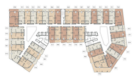 183,2 м², 3-комнатные апартаменты 366 400 000 ₽ - изображение 68