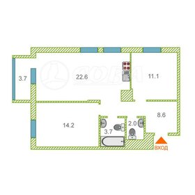 Квартира 62,5 м², 2-комнатная - изображение 1