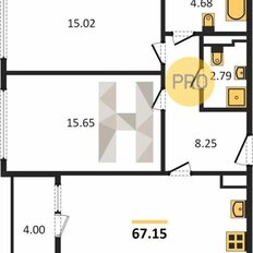 Квартира 67,2 м², 2-комнатная - изображение 5