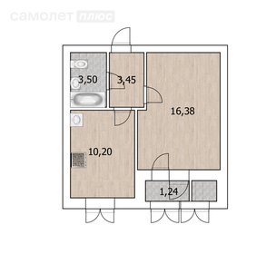 34,8 м², 1-комнатная квартира 5 250 000 ₽ - изображение 16