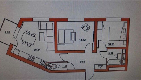 65,7 м², 2-комнатная квартира 6 500 000 ₽ - изображение 6