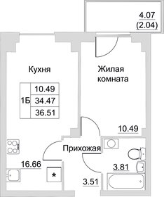 35,9 м², 1-комнатная квартира 2 652 900 ₽ - изображение 19