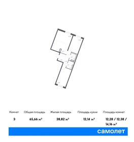 59,2 м², 2-комнатная квартира 8 730 805 ₽ - изображение 44