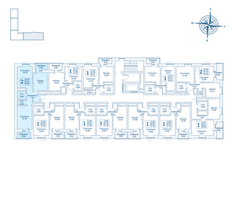 57,5 м², 2-комнатная квартира 6 148 220 ₽ - изображение 28