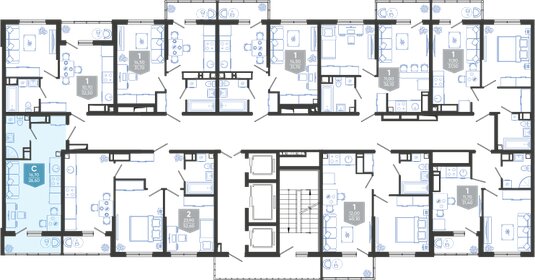 29,6 м², квартира-студия 5 990 000 ₽ - изображение 24