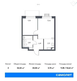 32,7 м², 1-комнатная квартира 7 018 531 ₽ - изображение 71