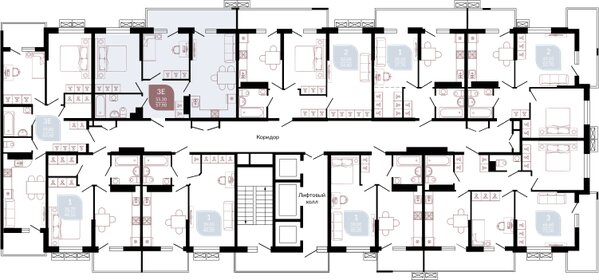 59 м², 2-комнатная квартира 7 200 000 ₽ - изображение 83