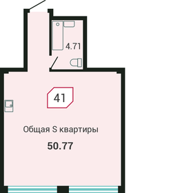 50,8 м², квартира-студия 10 393 500 ₽ - изображение 41