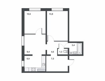 62 м², 3-комнатная квартира 5 100 000 ₽ - изображение 42