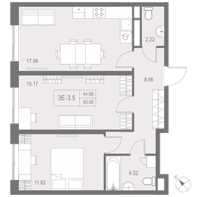 66,2 м², 2-комнатные апартаменты 10 686 343 ₽ - изображение 24