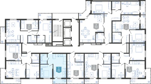 39 м², 1-комнатная квартира 7 100 000 ₽ - изображение 46