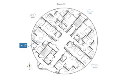 58 м², 2-комнатные апартаменты 17 366 116 ₽ - изображение 48