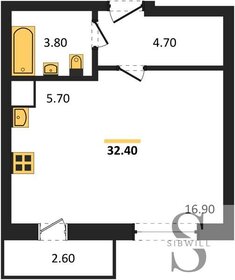 20 м², квартира-студия 2 300 000 ₽ - изображение 73