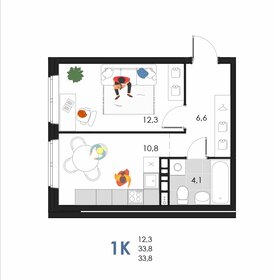 33,8 м², 1-комнатная квартира 3 650 400 ₽ - изображение 72